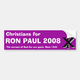 Christenen voor Ron Paul Bumpersticker