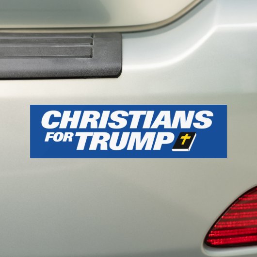 Christenen voor Trump 2024 Bumpersticker (Op auto)