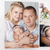 Christening 7 Foto Hartelijk dank, Tri Fold Kaart (Binnenzijde eerst)