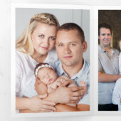 Christening 8 Foto Dank u wel Drieluik Kaart (Binnenzijde eerst)