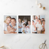 Christening 8 Foto Dank u wel Drieluik Kaart (Binnen)