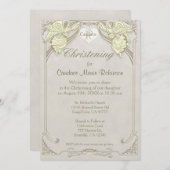 Christening | Angel Monogram Kaart (Voorkant / Achterkant)