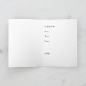 Christening/Baptême Invitation pour bébé garçon (Intérieur)