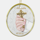 Christening Cross Ornament (Links)