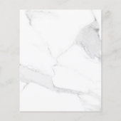 Christening eucalyptus greenery marble-uitnodiging flyer (Achterkant)