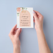 Christening eucalyptus roos goudbloem flyer (Hand)