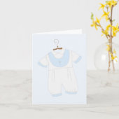 Christening Gown Baptism Wenskaarten Kaart (Gele Bloem)