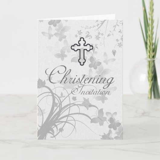 Christening-inval met kruis en vette boter (Voorkant)
