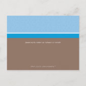 CHRISTENING INVITATION tout simplement super bleu  (Dos)