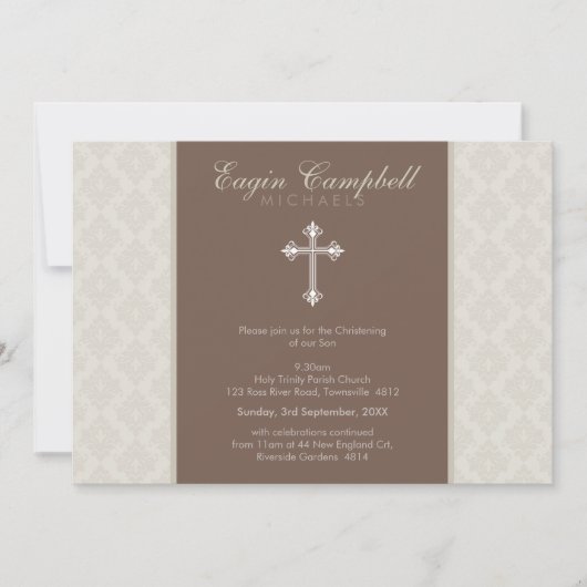 CHRISTENING INVITATIONS :: oh si beau 1L (Devant)