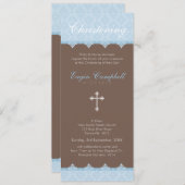 CHRISTENING INVITATIONS :: oh si beau 2P (Devant / Derrière)