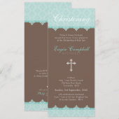 CHRISTENING INVITATIONS :: oh si beau 4P (Devant / Derrière)