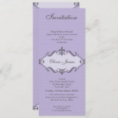 CHRISTENING INVITATIONS :: viva 6P (Devant / Derrière)