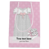 Christening * Kies achtergrondkleur Medium Cadeauzakje (Achterkant)