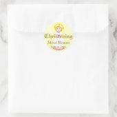 Christening Sticker-Customize Ronde Sticker (Tas)