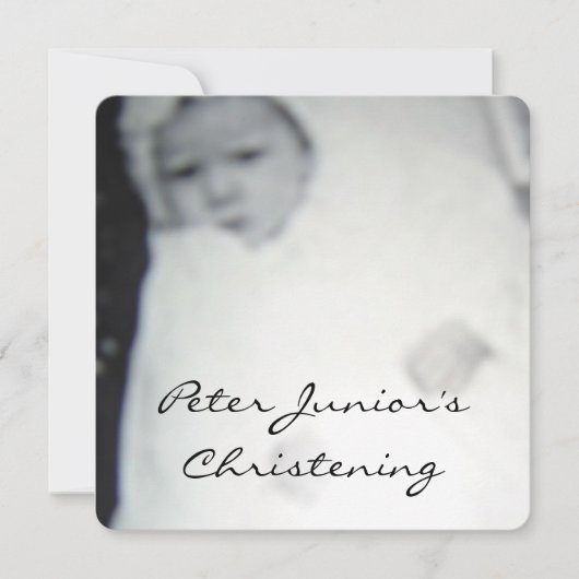 Christening ( uitnodiging) kaart (Voorkant)