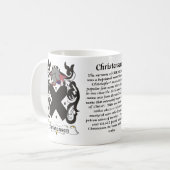 Christensen Family Coat of Arms mok (Voorkant links)