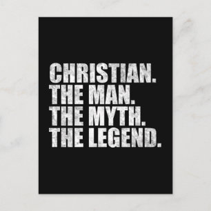 Christiaan De Man De Mythe De Legende Briefkaart