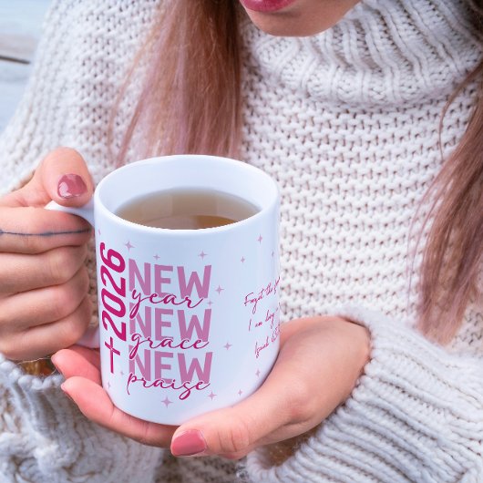 Christian 2026 New Year Custom Scripture Cross Koffiemok