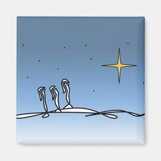 Christian 3 Wise Men Abstract Design Magnet (Devant)