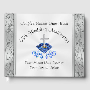 Christian 65e anniversaire Mariage livre d'or