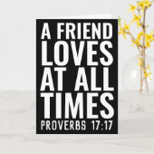 CHRISTIAN AMIENDSHIP PROVERBS 17 Carte de voeux (Fleur jaune)