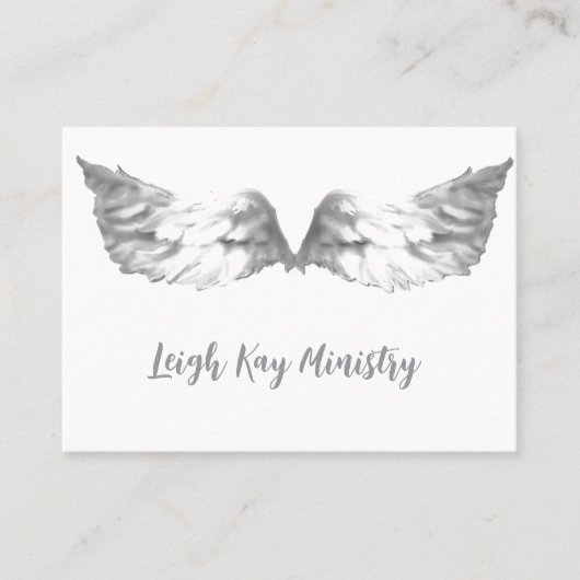 Christian Angel Wings cartes de visite (Devant)