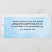 Christian Baby Boy Faire-part de naissance (Dos)