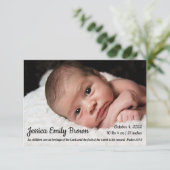 Christian Baby Faire-part de naissance (Debout devant)
