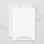 Christian Baby Girl Faire-part de naissance (Dos)