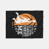 Christian Basketball I Can Do All Things Through C Fleece Deken (Voorkant (Horizontaal))
