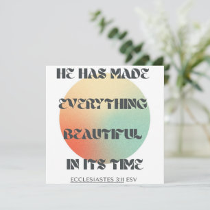 Christian Bible Verse Carte Foi Encouragement
