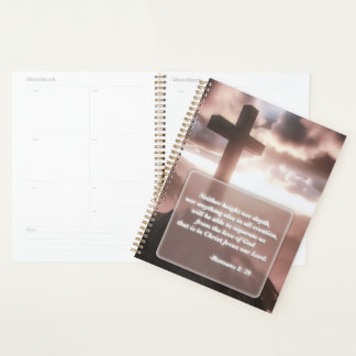 Christian Bible Verse Gold Spiral Planner