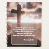 Christian Bible Verse Gold Spiral Planner (Devant)