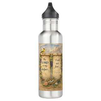 Christian Bible Verse Water Bottle Waterfles