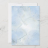 Christian Bleu Et Blanc Faire-part de mariage (Dos)