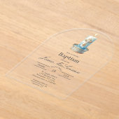 Christian Candle baptism Invitation (Poser)