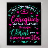 Christian Caregiver Female Caregiver Appreciation Poster (Voorkant)