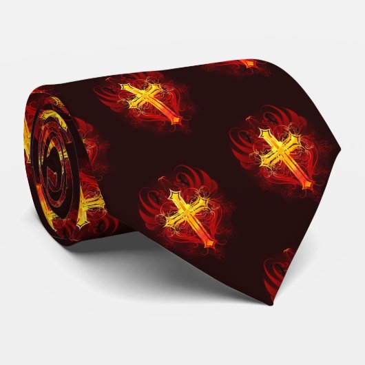 Christian Christianity Custom Necktie Stropdas (Opgerold)