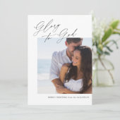 Christian Christmas Calligraphie Carte photo (Debout devant)