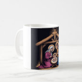 Christian Christmas Cross Inspirational Coffee Mug (Devant gauche)