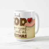 Christian Christmas Thank God Mug (Devant droit)