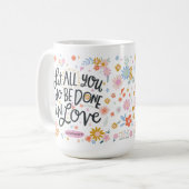 Christian Coffee Mug - Fait dans l'amour (Devant gauche)