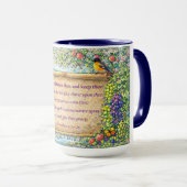 Christian Coffee Mug Floral Scripture Gift (Devant droit)