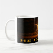 Christian Coffee Mug: He Is Risen Koffiemok (Links)