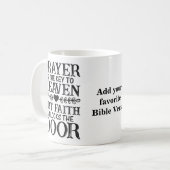 Christian Coffee Mug - La Prière Est La Clé 🗝 (Devant gauche)