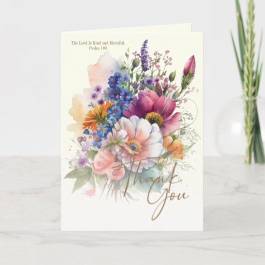 Christian Condolence Merci funéraire (Devant)