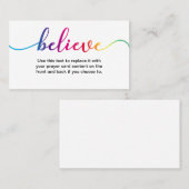 Christian Croire Cartes de prière  (Devant / Derrière)