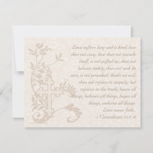 Christian Cross Flourish Save the Date Cards (Dos)