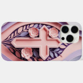 Christian Cross iPhone 16 Pro Coque Ai design (Verso (horizontal))